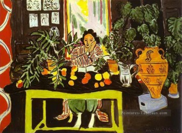 Henri Matisse œuvres - Intérieur avec Vase étrusque fauvisme abstrait Henri Matisse